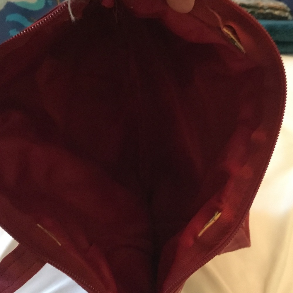 Floral Tote Bag in Burgundy - Picture 3 of 4